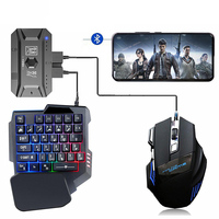 Plug and Paly Gamepad PUBG mobilny kontroler Bluetooth 5.0 klawiatura do gier mysz konwerter na telefon z systemem Android Adapter na IOS 1